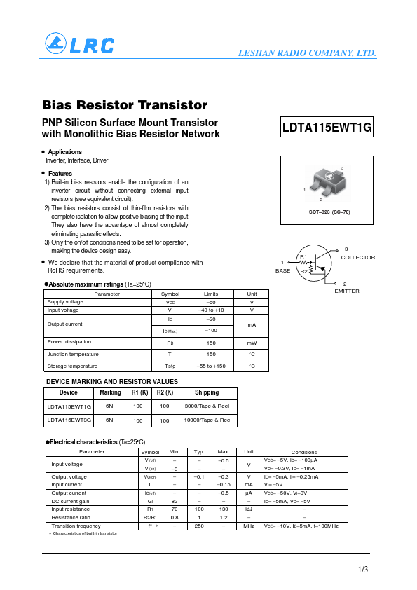 LDTA115EWT3G