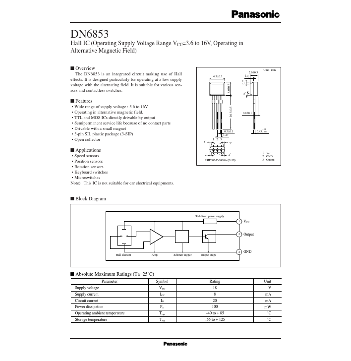 DN6853 Panasonic