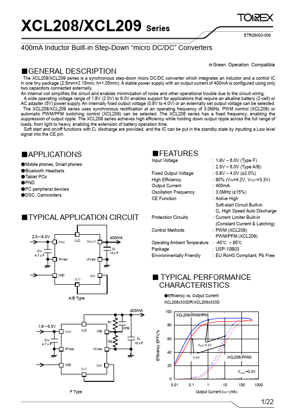 XCL209 Torex Semiconductor