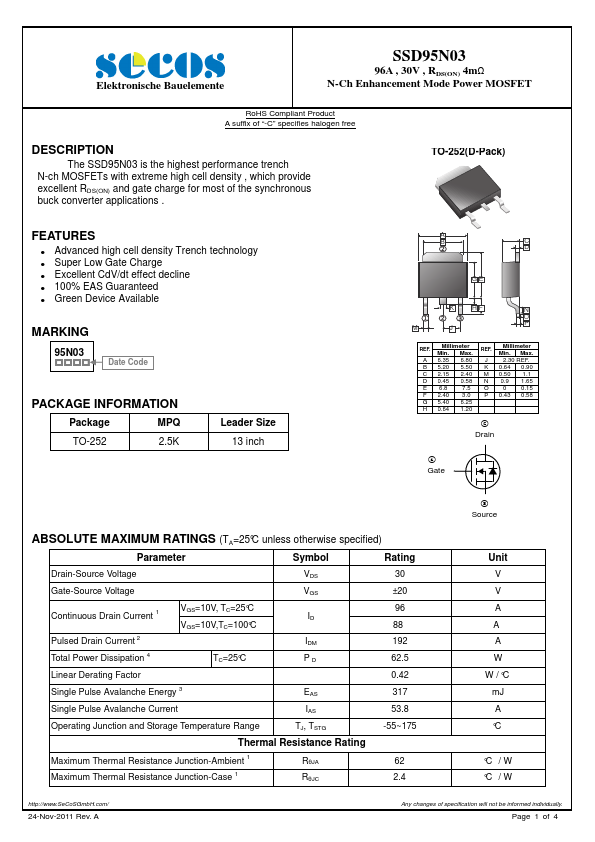 SSD95N03