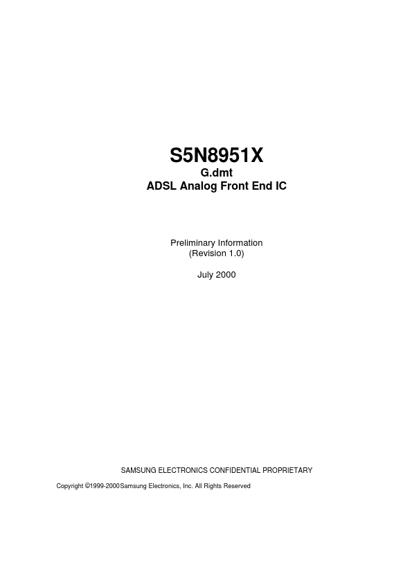 S5N8951 Samsung semiconductor