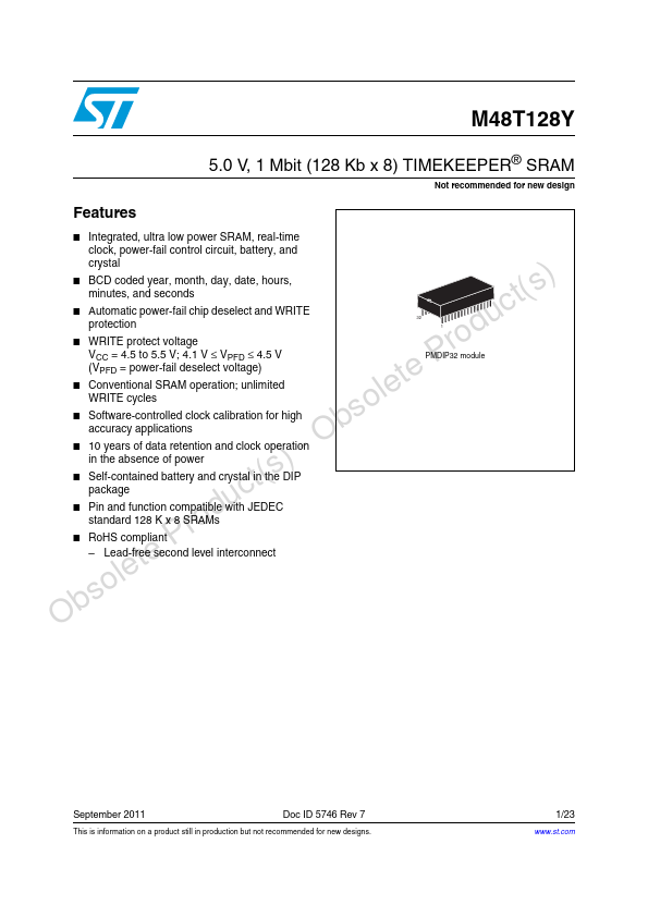 M48T128Y ST Microelectronics