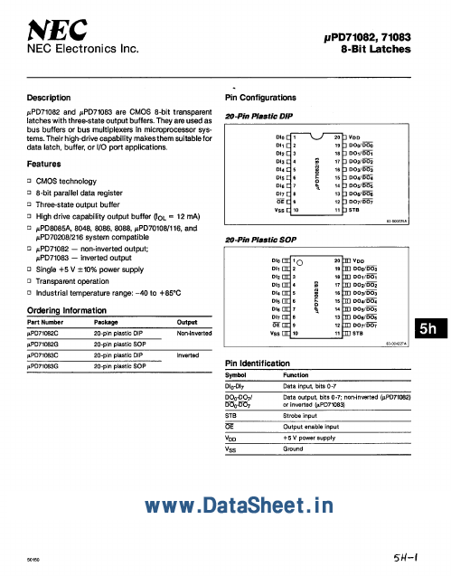 UPD71083 NEC Electronics