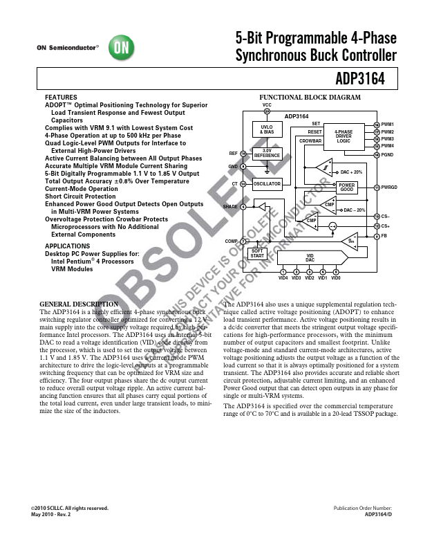 ADP3164 ON Semiconductor