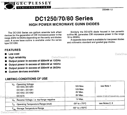 DC1251 GEC Plessey Semiconductors