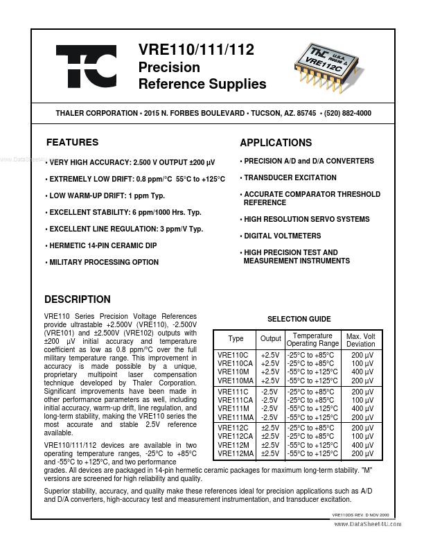 VRE110 ETC