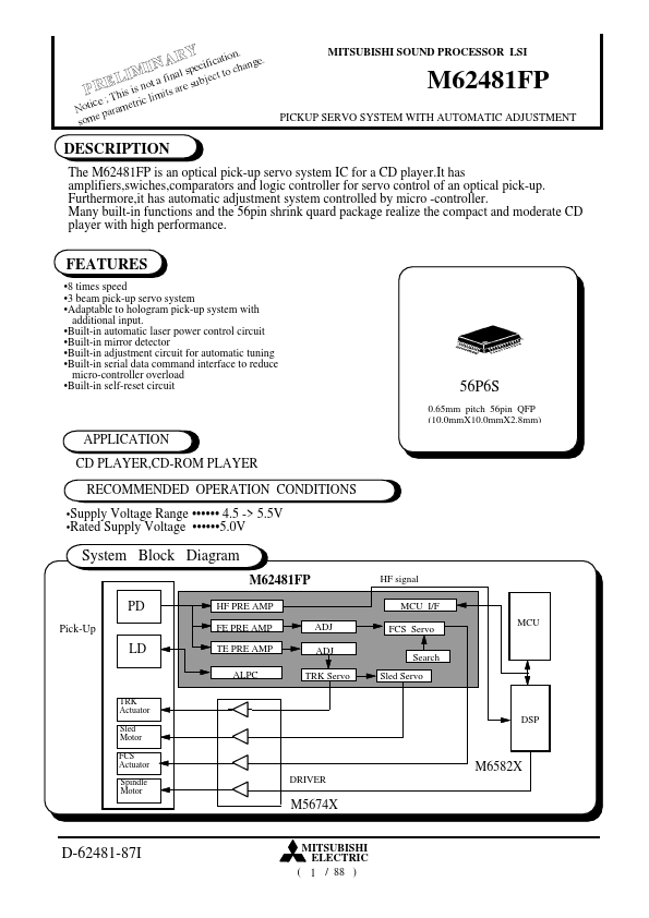 M62481FP