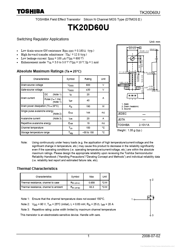 TK20D60U