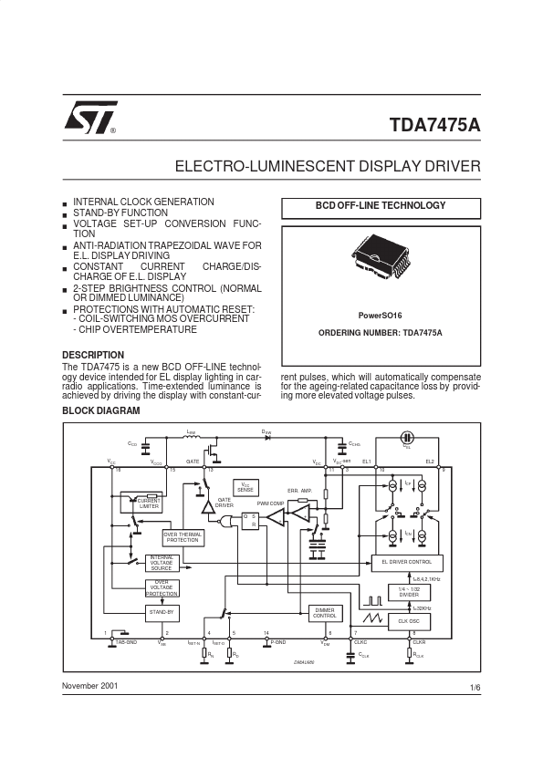 TDA7475A STMicroelectronics
