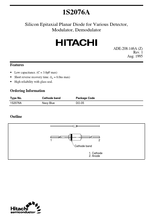 1S2076A Hitachi Semiconductor