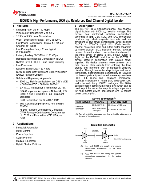 <?=ISO7821?> डेटा पत्रक पीडीएफ