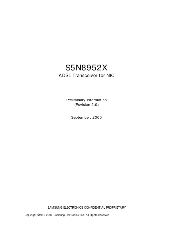 S5N8952X Samsung semiconductor
