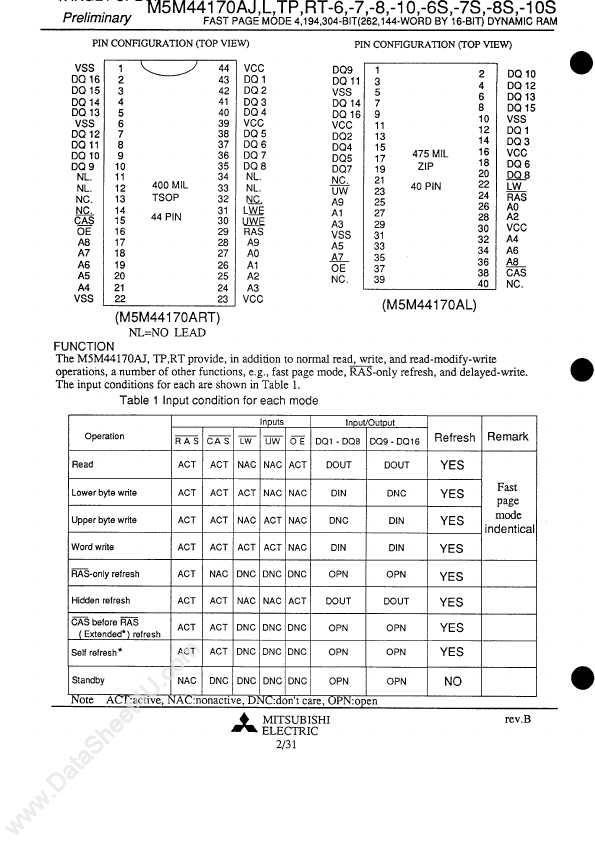 M5M44170ATP-8