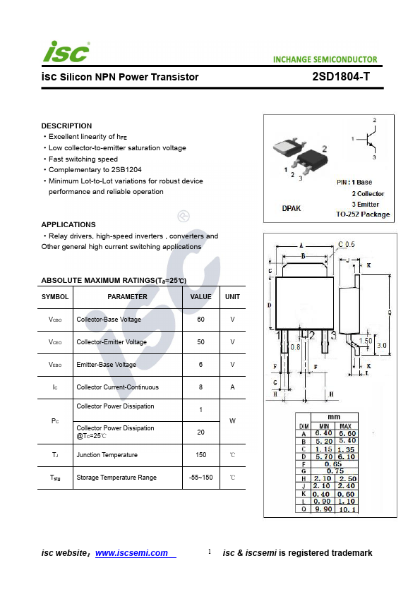 2SD1804-T