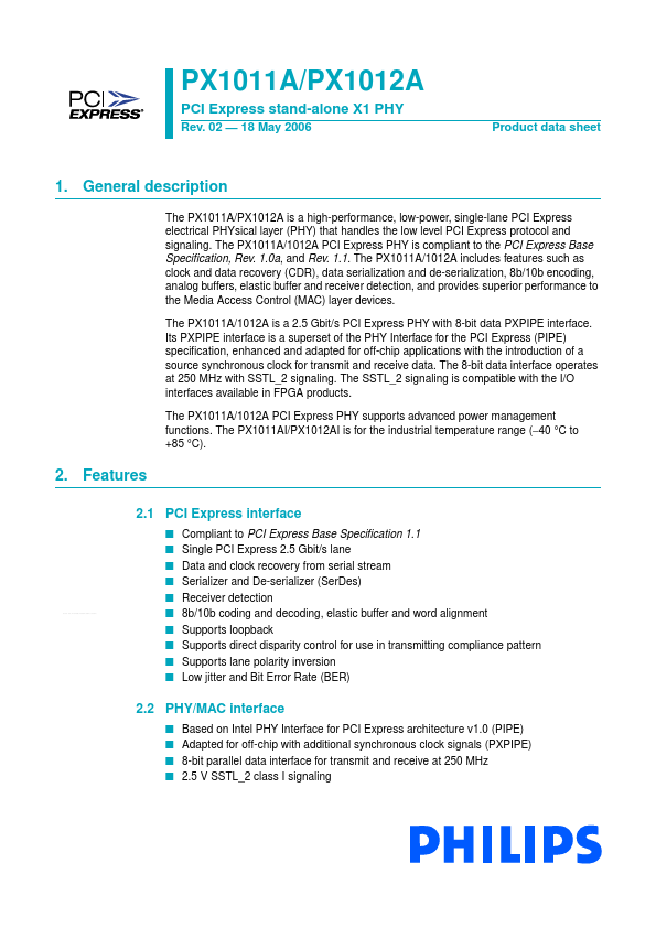 PX1011A NXP Semiconductors