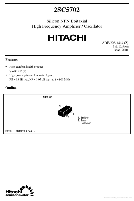 2SC5702 Hitachi