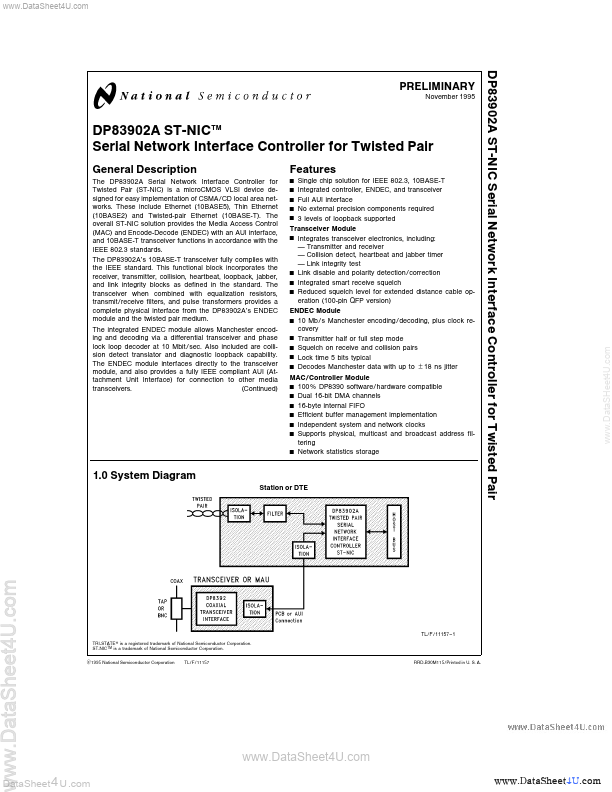 DP83902A National Semiconductor