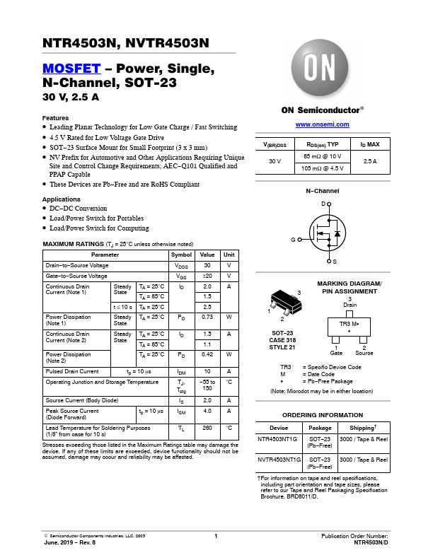 NTR4503N