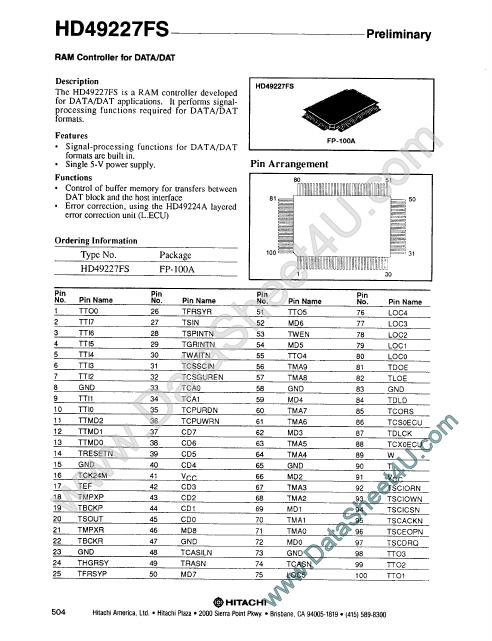 <?=HD49227FS?> डेटा पत्रक पीडीएफ