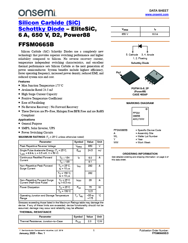 FFSM0665B ON Semiconductor