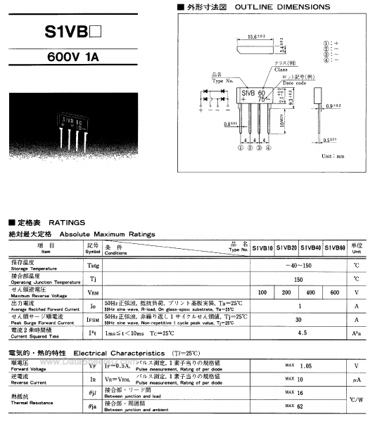 S1VB60 Shindengen Electric