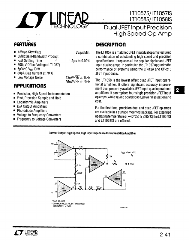 LT1058S Linear Technology