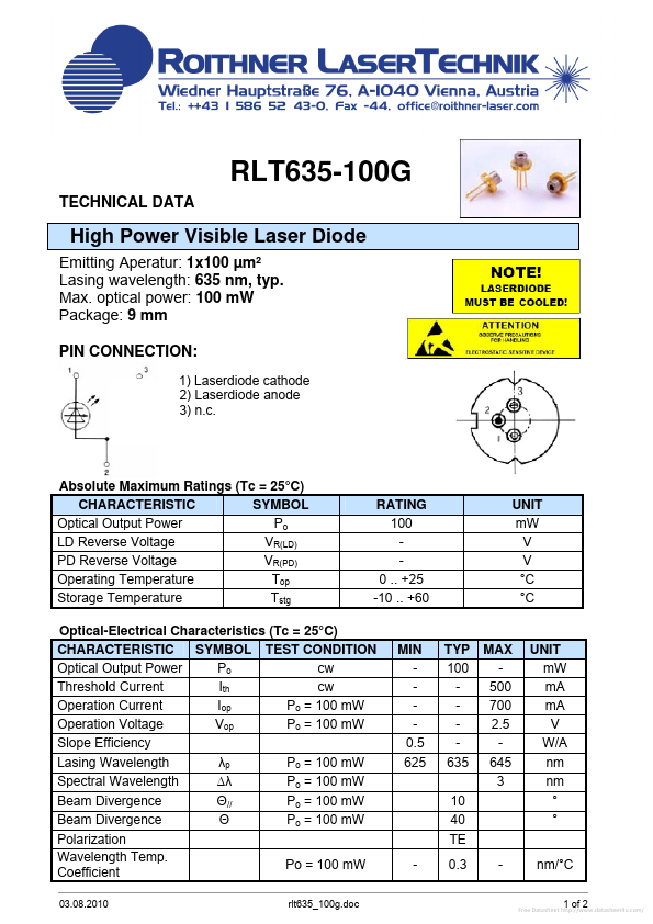 RLT635-100G