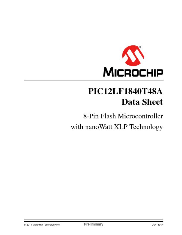PIC12LF1840T48A Microchip