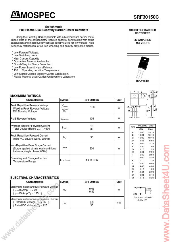 <?=SRF30150C?> डेटा पत्रक पीडीएफ