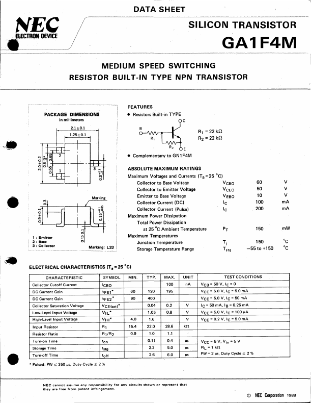 GA1F4M NEC