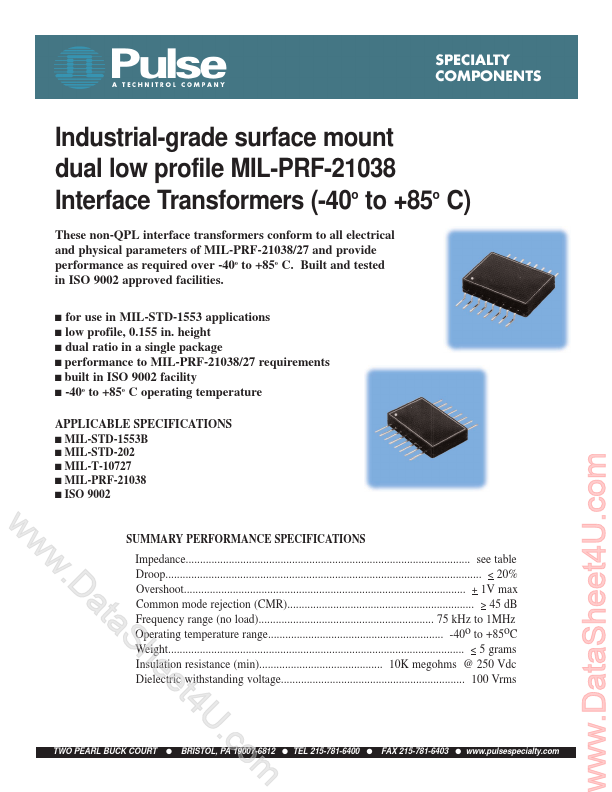 DGLN1553-3 Pulse Specialty Components