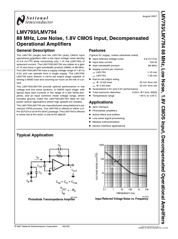 LMV793 National Semiconductor