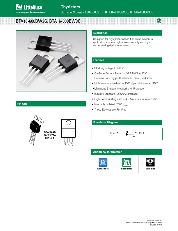 BTA16-600BW3G