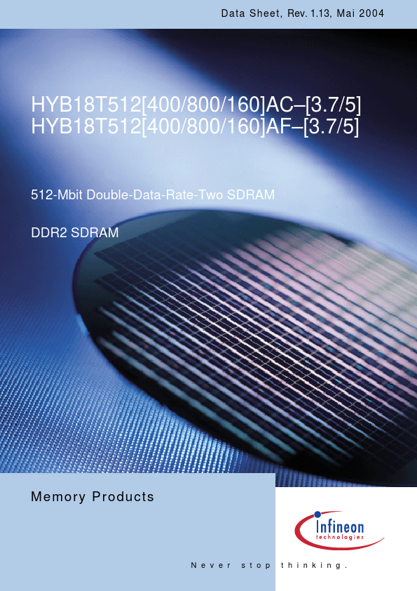 HYB18T512160A Infineon Technologies AG