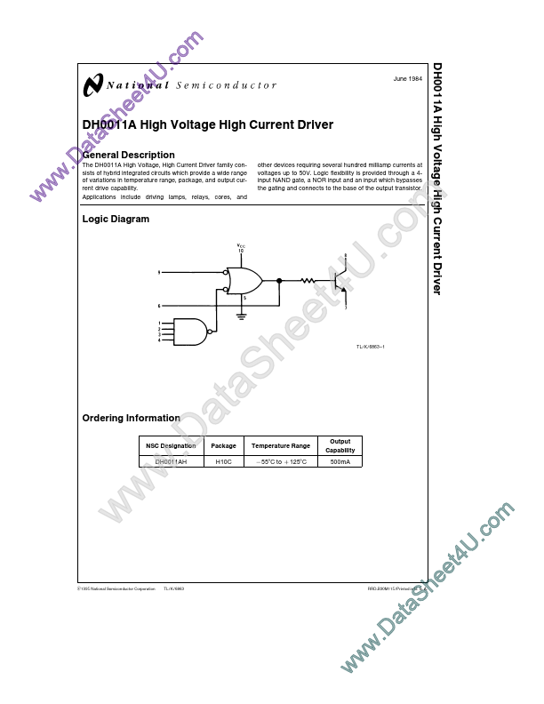 DH0011A National Semiconductor