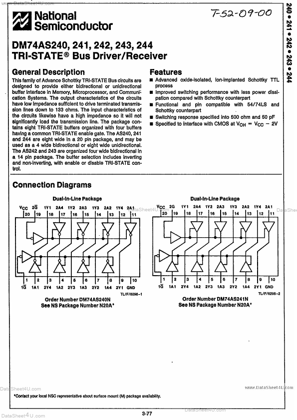 DM74AS242 National Semiconductor