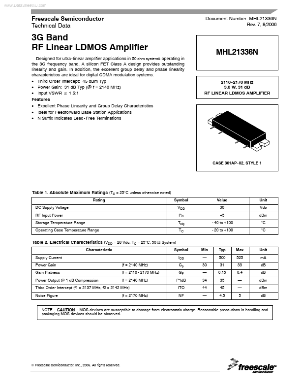 MHL21336N Motorola Semiconductor