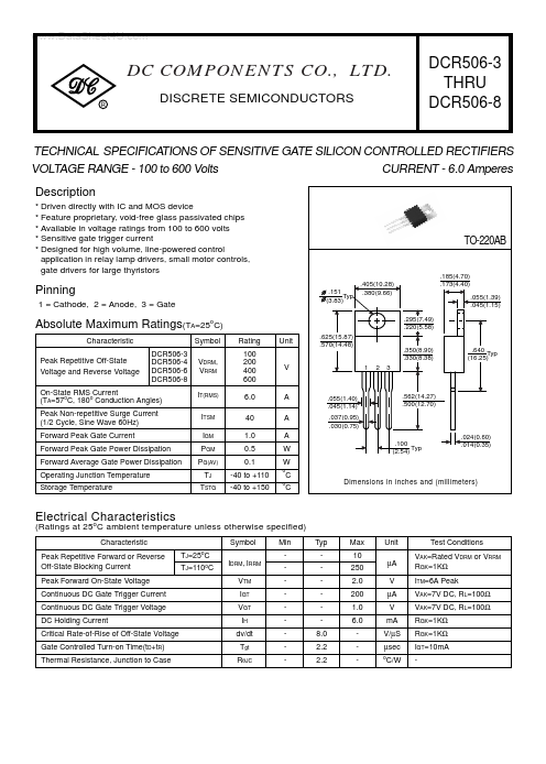 DCR506-8 Dc Components