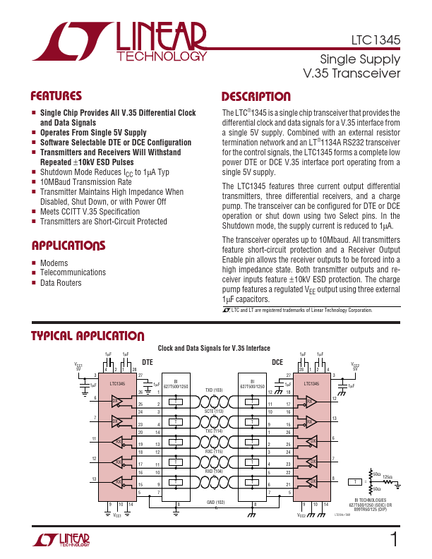 LTC1345 Linear Technology