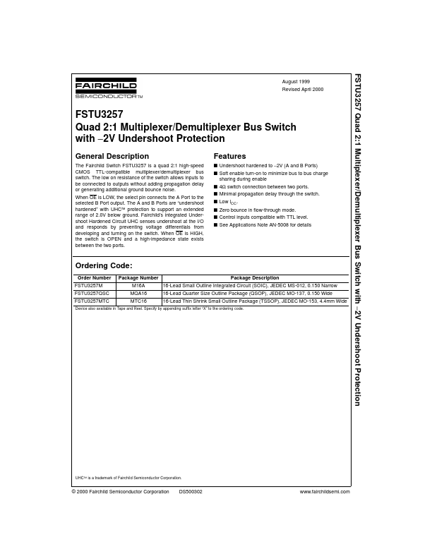 FSTU3257 Fairchild Semiconductor