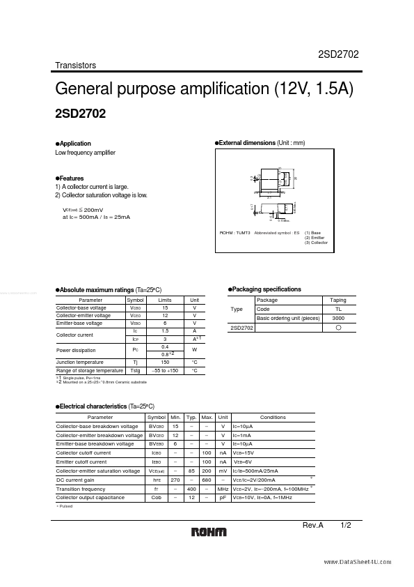 2SD2702 Rohm