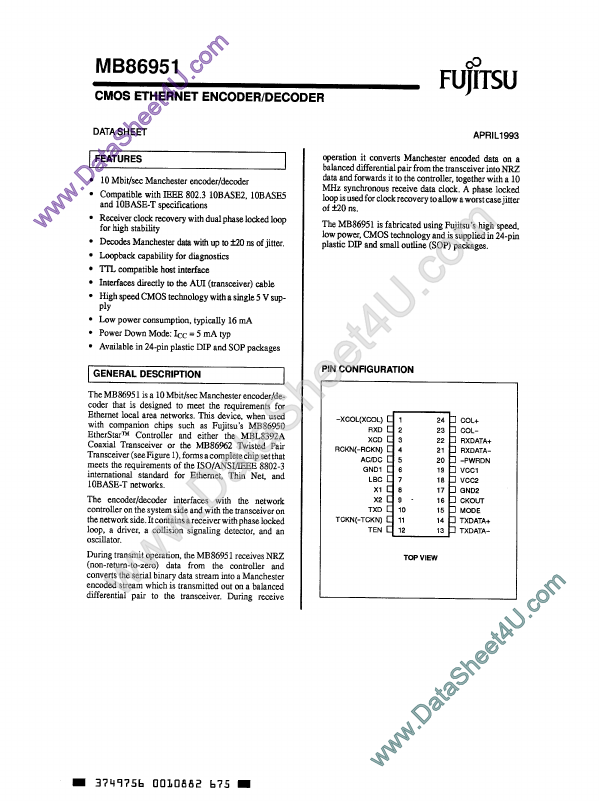 MB86951 Fujitsu