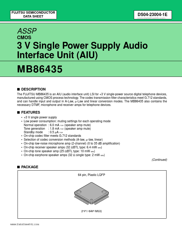 MB86435 Fujitsu Media Devices Limited