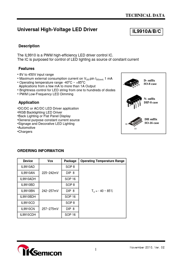 IL9910CD IK Semiconductor