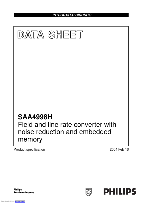 <?=SAA4998H?> डेटा पत्रक पीडीएफ
