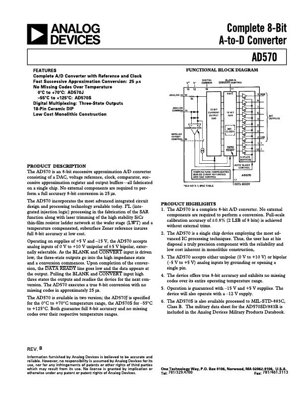 AD570 Analog Devices