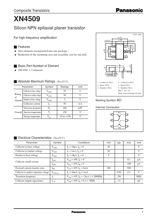 XN04509 Panasonic Semiconductor