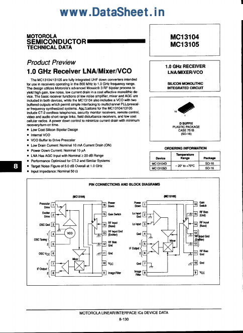 MC13105 Freescale Semiconductor