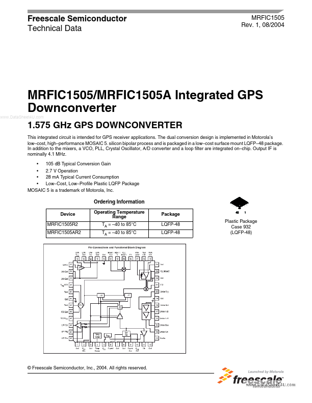 MRFIC1505A Freescale Semiconductor