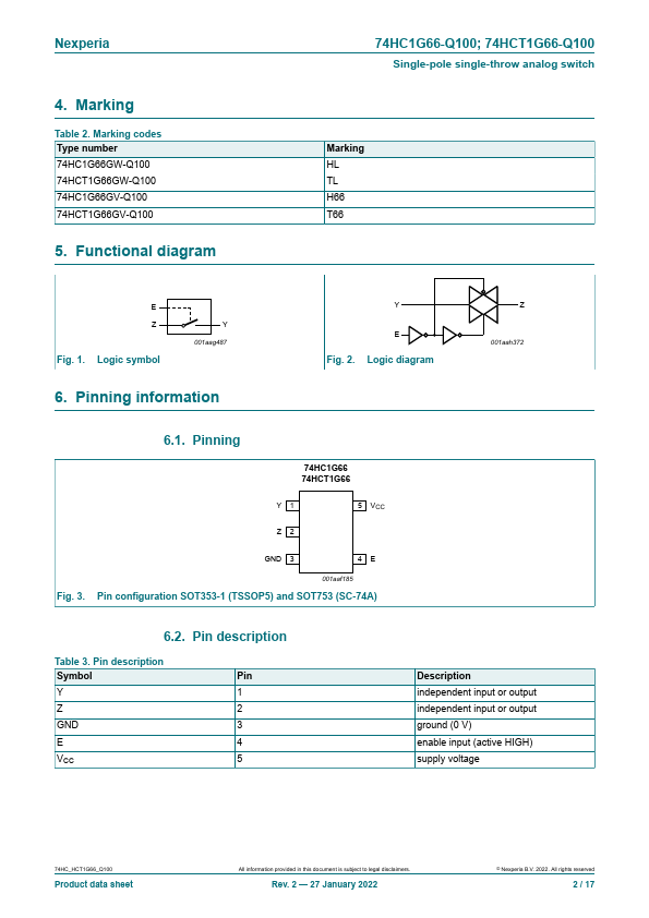 74HC1G66-Q100